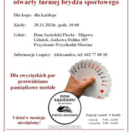 I Andrzejkowy otwarty turniej brydża sportowego
