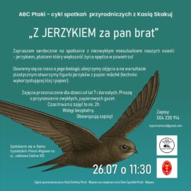 ABC Ptaki – cykl spotkań przyrodniczych – Jerzyki